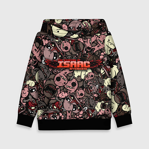 Детская толстовка Binding of Isaac Stickerbomb / 3D-Черный – фото 1