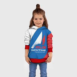 Толстовка-худи детская ЯХТИНГ ОДЕЖДА ПАРУСНЫЙ СПОРТ, цвет: 3D-красный — фото 2