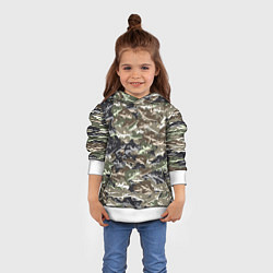 Толстовка-худи детская Камуфляж для рыбака, цвет: 3D-белый — фото 2