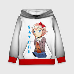 Толстовка-худи детская Doki Doki SAYORI, цвет: 3D-красный