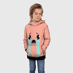 Толстовка-худи детская Crying Isaac, цвет: 3D-черный — фото 2