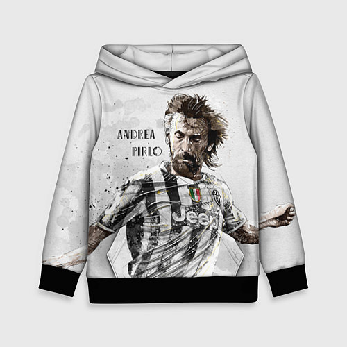 Детская толстовка Andrea Pirlo / 3D-Черный – фото 1