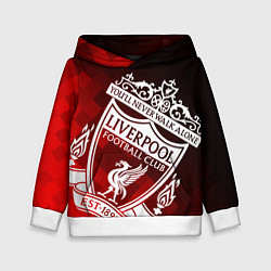 Толстовка-худи детская LIVERPOOL ЛИВЕРПУЛЬ, цвет: 3D-белый