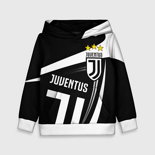 Детская толстовка JUVENTUS ЮВЕНТУС ПОЛОСЫ / 3D-Белый – фото 1