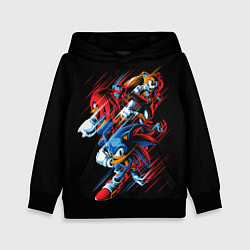 Толстовка-худи детская Sonics team, цвет: 3D-черный