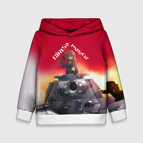 Детская толстовка Girls und Panzer Девушки и танки z / 3D-Белый – фото 1