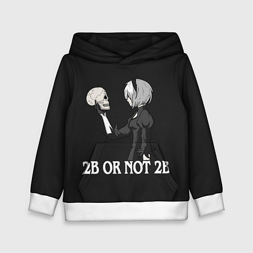 Детская толстовка 2B OR NOT 2B / 3D-Белый – фото 1