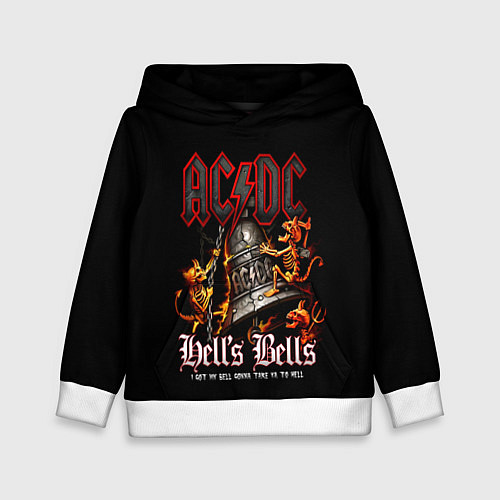 Детская толстовка ACDC Hells Bells / 3D-Белый – фото 1