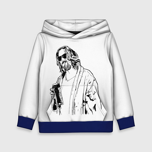 Детская толстовка Большой Лебовски Big Lebowski / 3D-Синий – фото 1