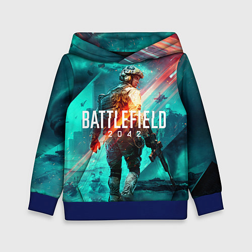 Детская толстовка Баттлфилд 2042 / 3D-Синий – фото 1