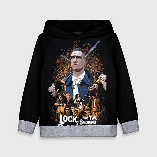 Детская толстовка Карты, деньги, два ствола / 3D-Меланж – фото 1