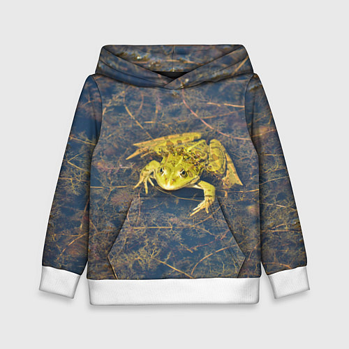Детская толстовка Лягушка / 3D-Белый – фото 1