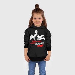 Толстовка-худи детская Чуя Накахара бродячие псы, цвет: 3D-черный — фото 2