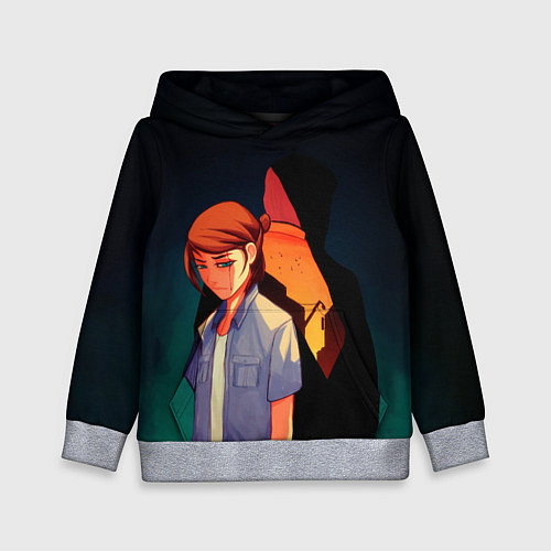 Детская толстовка Анимационные Элли и Джоел / 3D-Меланж – фото 1