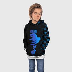 Толстовка-худи детская Манки Д Луффи One Piece, цвет: 3D-белый — фото 2