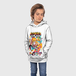 Толстовка-худи детская Sailor Meow, цвет: 3D-белый — фото 2