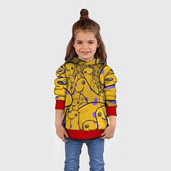 Толстовка-худи детская Nessy, цвет: 3D-красный — фото 2