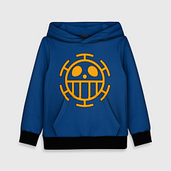 Толстовка-худи детская Как у Трафальгара Ло One Piece, цвет: 3D-черный