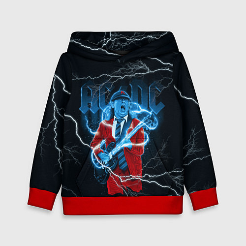 Детская толстовка ACDC Z / 3D-Красный – фото 1