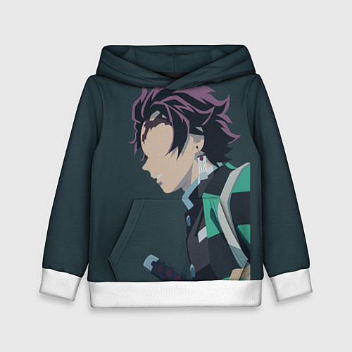 Детская толстовка Танджиро Камадо / 3D-Белый – фото 1