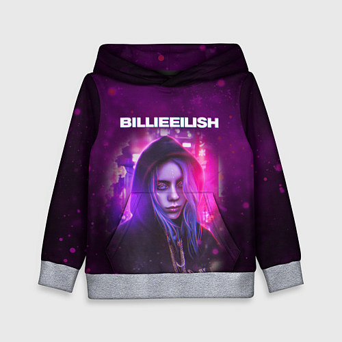 Детская толстовка BILLIE EILISH GLITCH Z / 3D-Меланж – фото 1