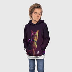 Толстовка-худи детская Stray Game, цвет: 3D-белый — фото 2