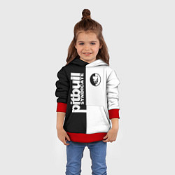 Толстовка-худи детская PITBULL SYNDICATE ПИТБУЛЬ, цвет: 3D-красный — фото 2