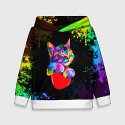 Детская толстовка РАДУЖНЫЙ КОТИК RAINBOW KITTY