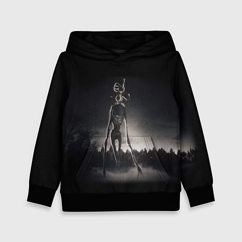 Детская толстовка СИРЕНОГОЛОВЫЙ старый фильм / 3D-Черный – фото 1