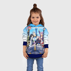 Толстовка-худи детская О моём перерождении в слизь, цвет: 3D-синий — фото 2