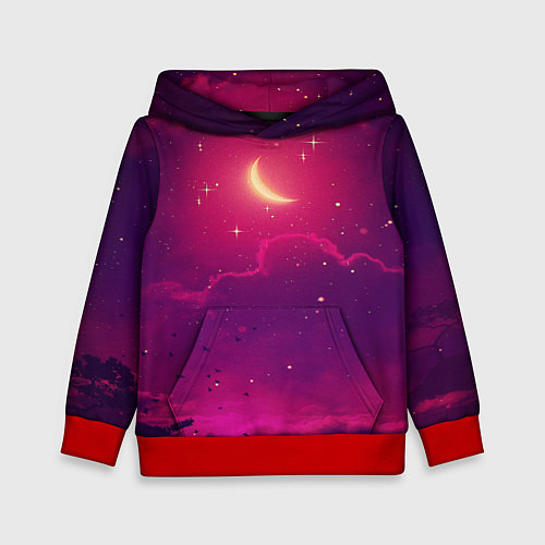Детская толстовка СКАЗОЧНАЯ НОЧЬ 2 КРАСНЫЙ / 3D-Красный – фото 1