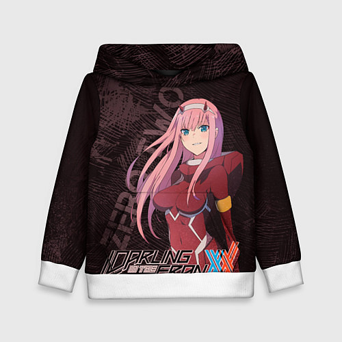 Детская толстовка Zero Two Любимый во Франксе / 3D-Белый – фото 1