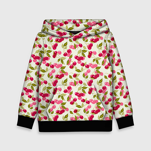 Детская толстовка Спелая вишня / 3D-Черный – фото 1