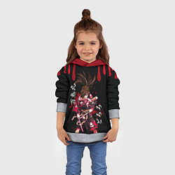 Толстовка-худи детская Аниме Дороро Dororo, Хяккимару, цвет: 3D-меланж — фото 2