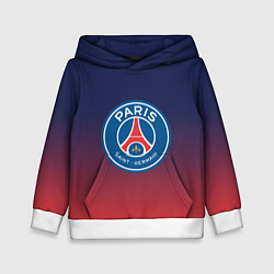 Толстовка-худи детская PSG ПСЖ PARIS SAINT GERMAIN, цвет: 3D-белый