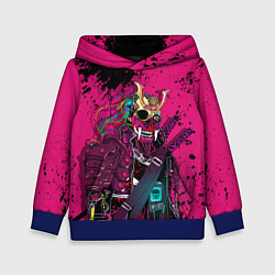 Толстовка-худи детская CYBERPUNK 2077 DEMON Z, цвет: 3D-синий