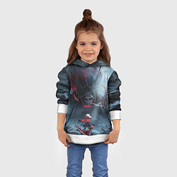 Толстовка-худи детская Ай Хранительница могил Z, цвет: 3D-белый — фото 2