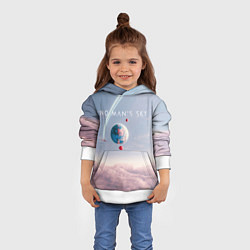 Толстовка-худи детская No mans sky, цвет: 3D-белый — фото 2