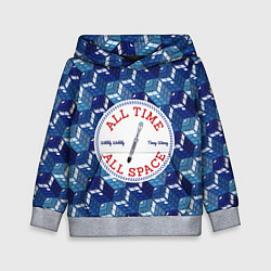 Толстовка-худи детская Doctor Who Pattern, цвет: 3D-меланж