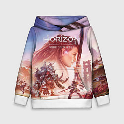 Толстовка-худи детская Элой Horizon Forbidden West DE, цвет: 3D-белый