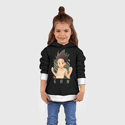 Толстовка-худи детская Гон Фрикс Охотник x охотник, цвет: 3D-белый — фото 2