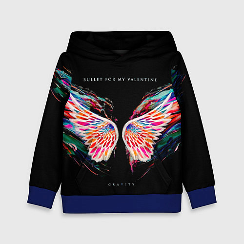 Детская толстовка Gravity - Bullet For My Valentine / 3D-Синий – фото 1
