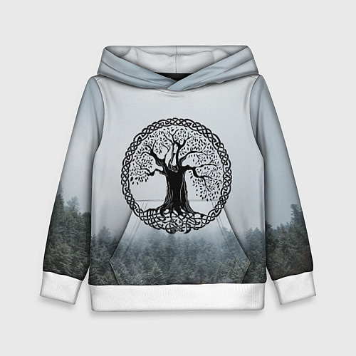 Детская толстовка Иггдрасиль Yggdrasil Z / 3D-Белый – фото 1