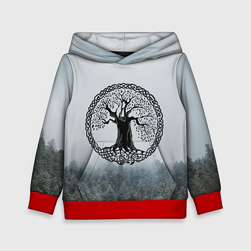 Детская толстовка Иггдрасиль Yggdrasil Z / 3D-Красный – фото 1