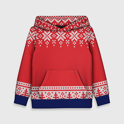 Детская толстовка Зимний лес / 3D-Синий – фото 1