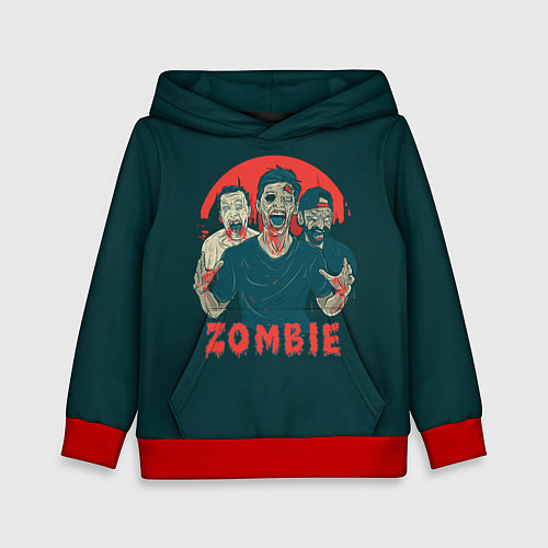 Детская толстовка Zombie / 3D-Красный – фото 1