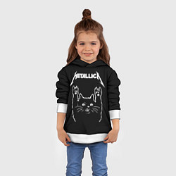 Толстовка-худи детская METALLICA МЕТАЛЛИКА, цвет: 3D-белый — фото 2