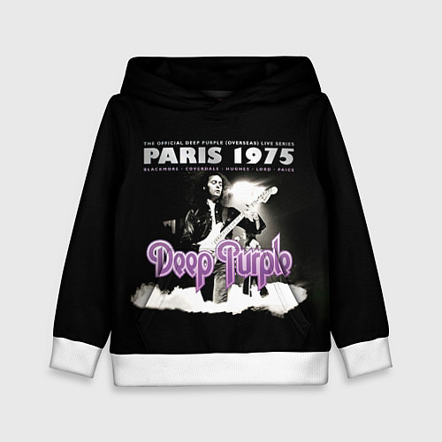 Детская толстовка Deep Purple - Paris 1975 / 3D-Белый – фото 1