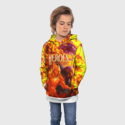Толстовка-худи детская HoM Огненный, цвет: 3D-белый — фото 2