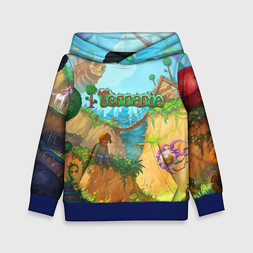 Детская толстовка Terraria Террария Z / 3D-Синий – фото 1